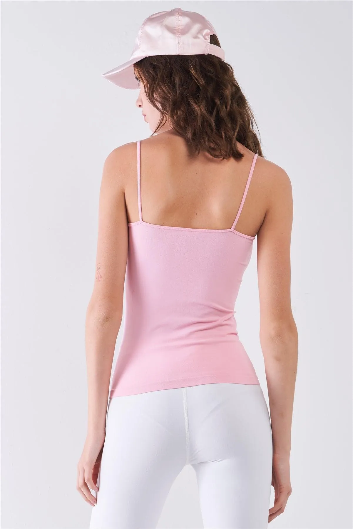 Pink Sleeveless Basic Tank Top /3 Pieces