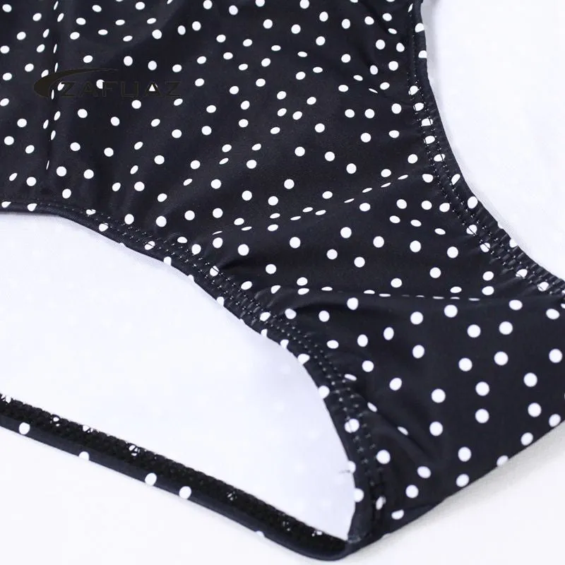 Polka Dots Plus Size Swimwear 1 and 2 Piece Swimsuit Monokini Bathing Suit Swimsuit Bikini