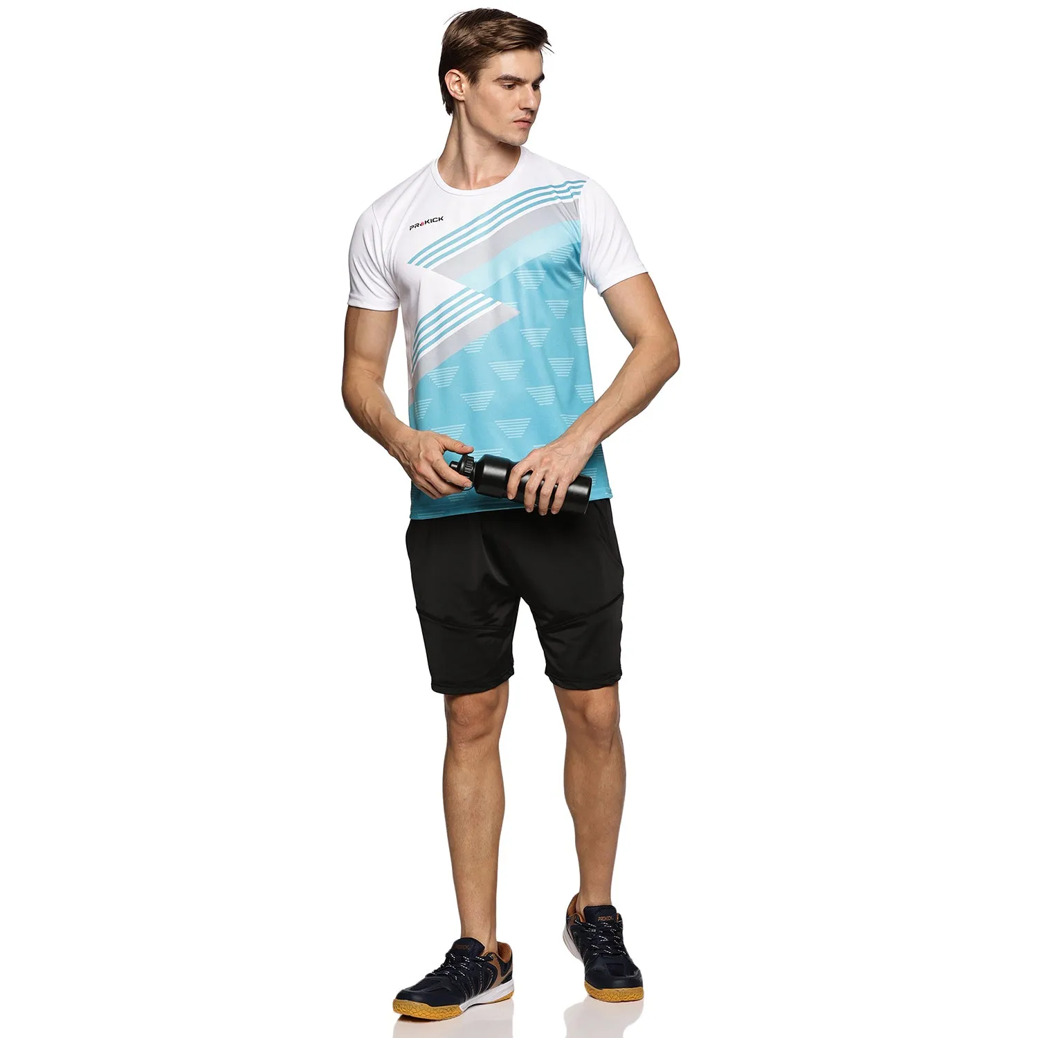 Prokick Half Sleeves Regular Fit Sports Wear T-shirt for Men