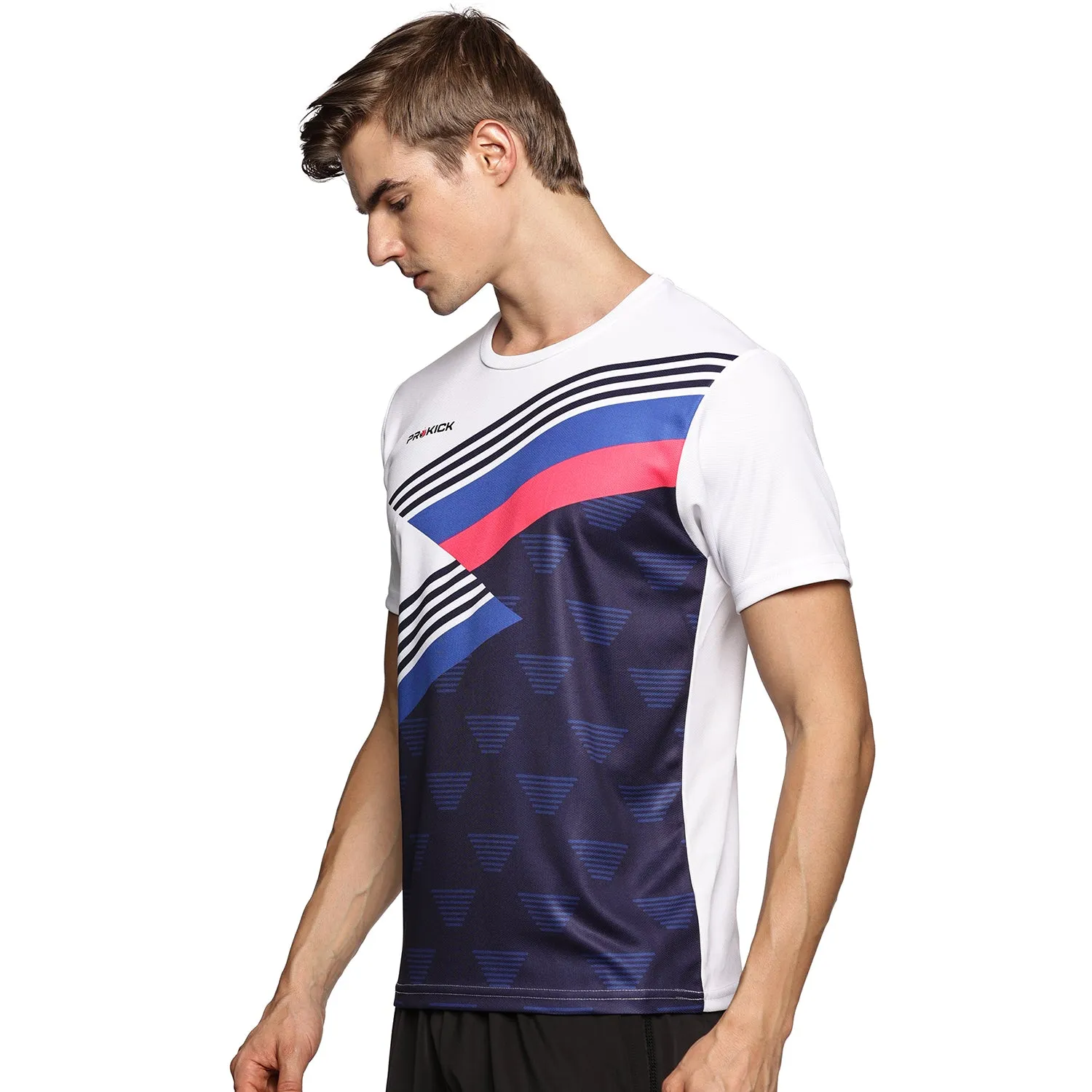 Prokick Half Sleeves Regular Fit Sports Wear T-shirt for Men