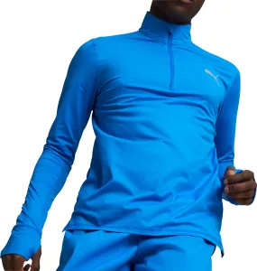 Puma Favourite Half Zip Long Sleeve Mens Running Top - Blue