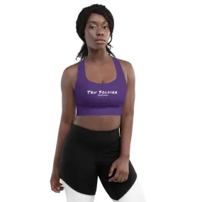 Purple Longline sports bra