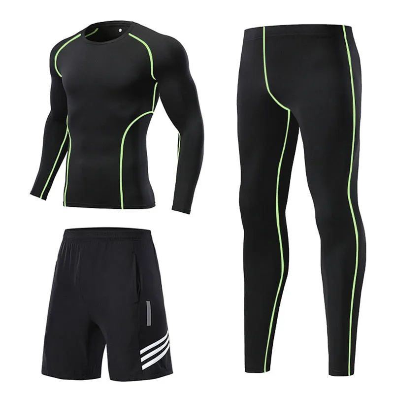 Quick Drying Fitness Running Sport Suits Men | Training Suit Workout Gym Clothing