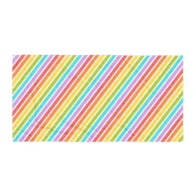 Rainbow Stripe Beach Towel