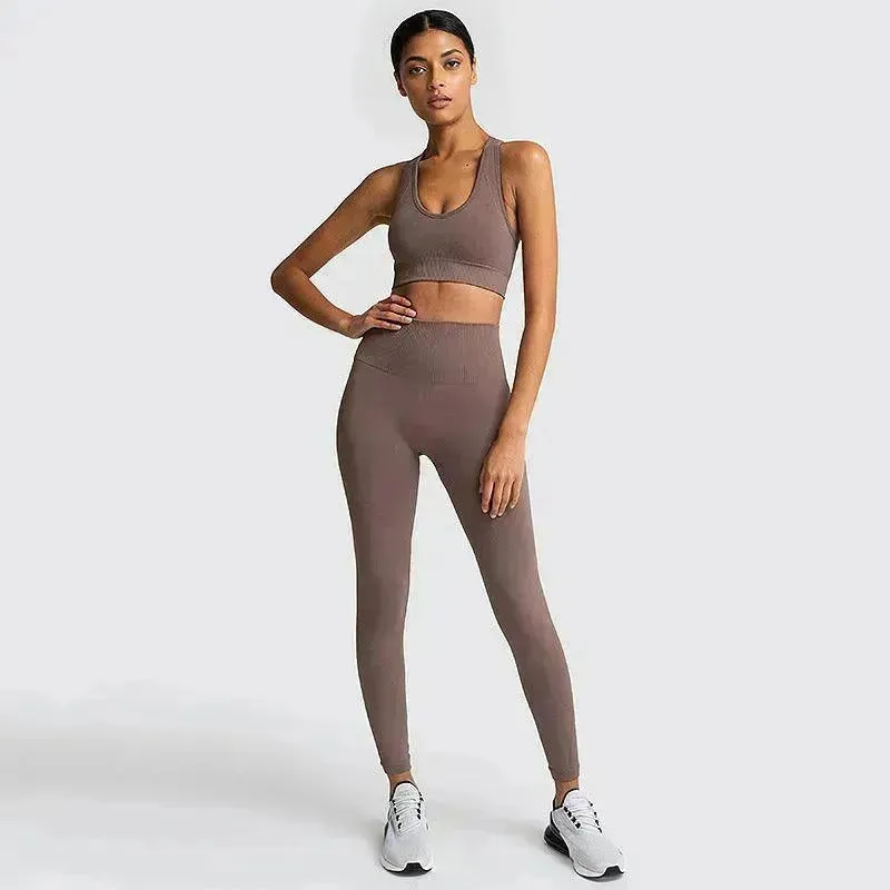 Seamless Gym Set Nylon Woman Sportswear