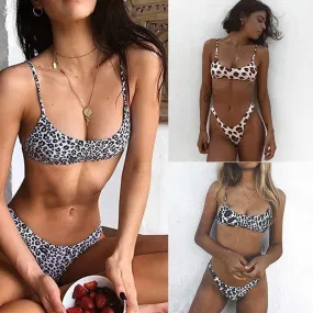 Sexy Leopard Print Brazilian Bikini