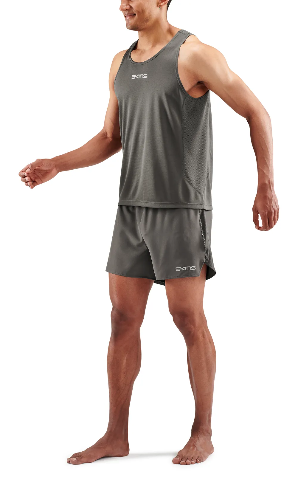 SKINS Men's Activewear Singlet 3-Series - Charcoal