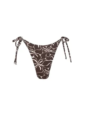 sustainable swimwear bottoms nala brown flowers