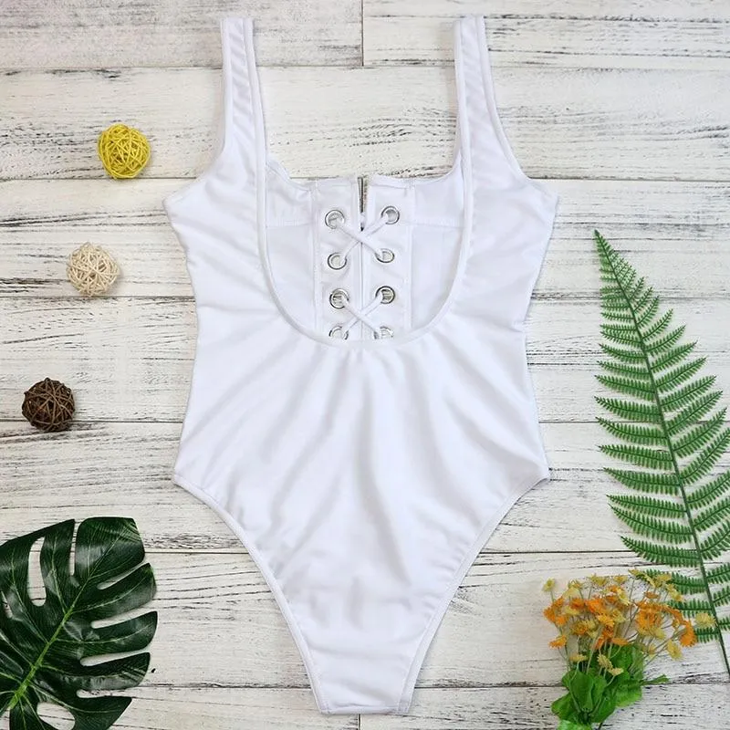 Vintage Hotties' Strappy Swimsuit One Piece