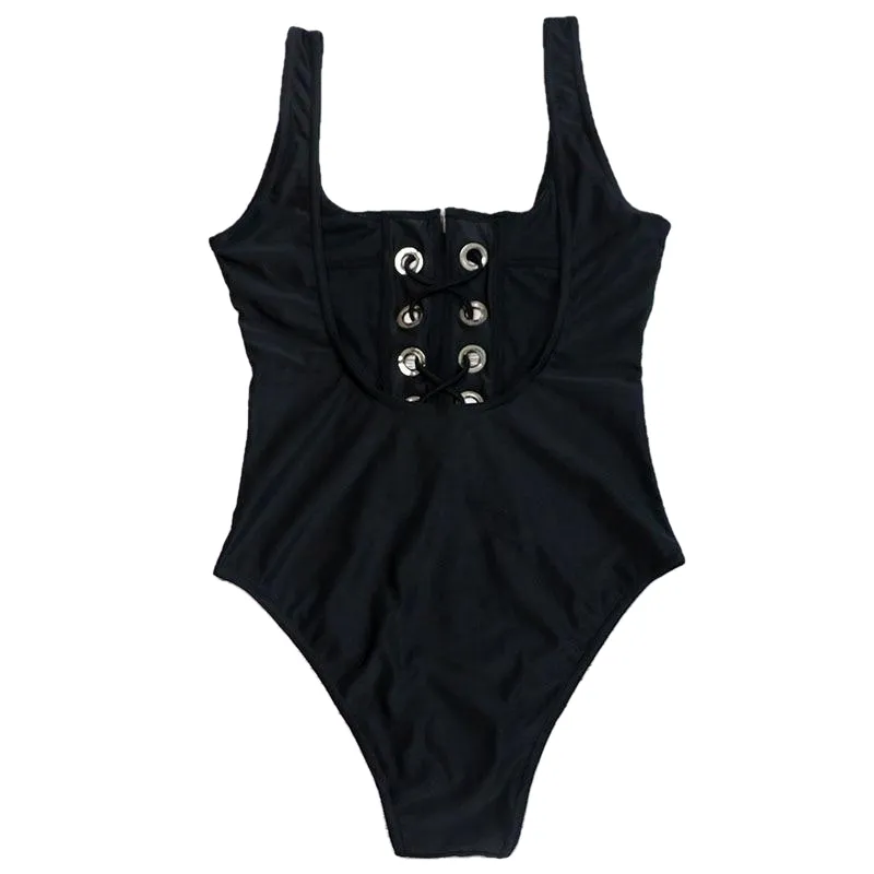 Vintage Hotties' Strappy Swimsuit One Piece