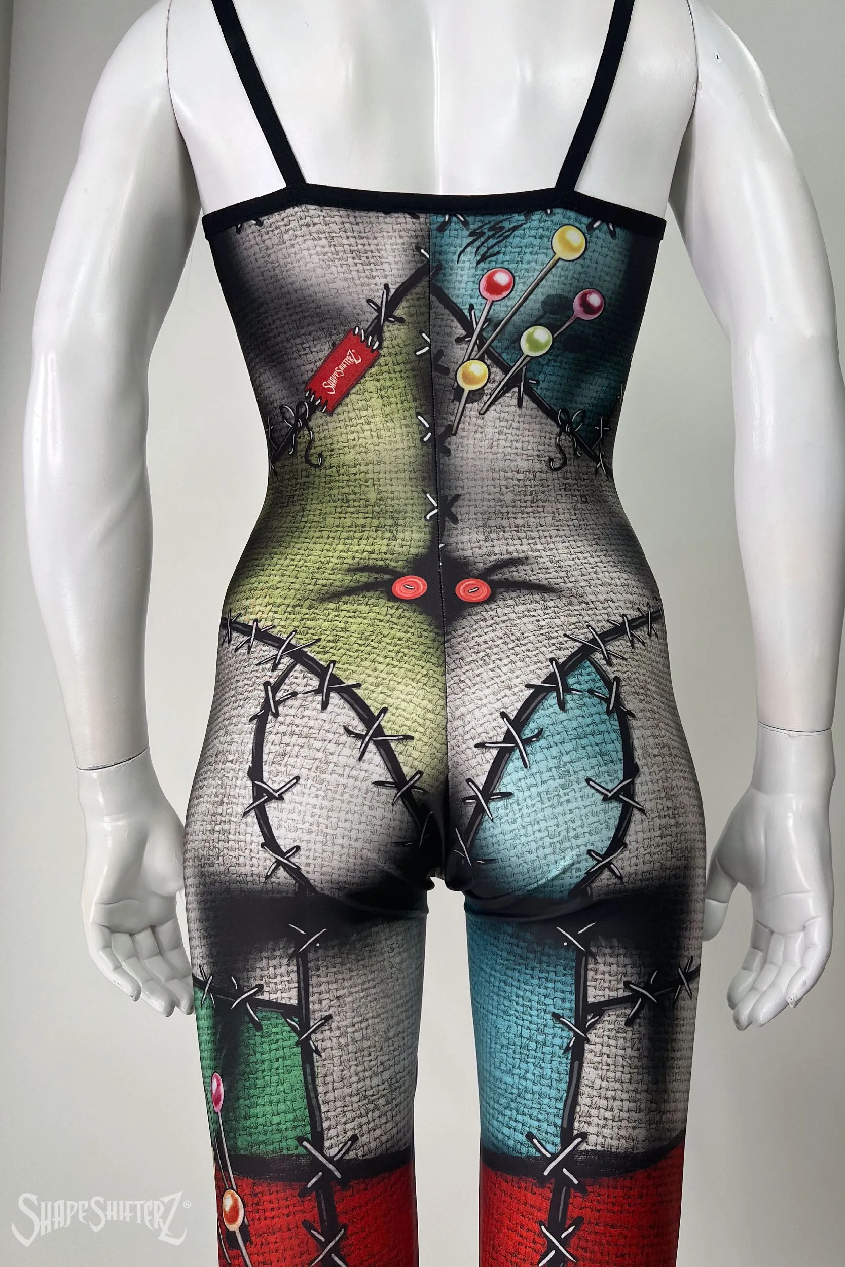 Woman's ShapeShifterZ® LOVE 'PATCHED  DOLL' Unitard  - sportswear/costume