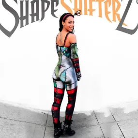 Woman's ShapeShifterZ® LOVE 'PATCHED  DOLL' Unitard  - sportswear/costume