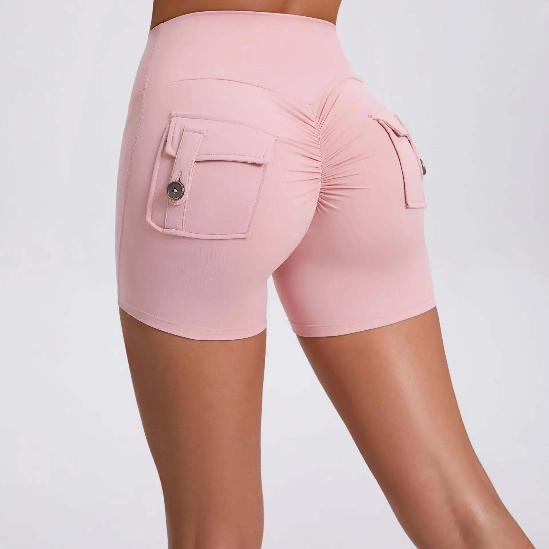 Women's Cargo Fitness Scrunch Shorts