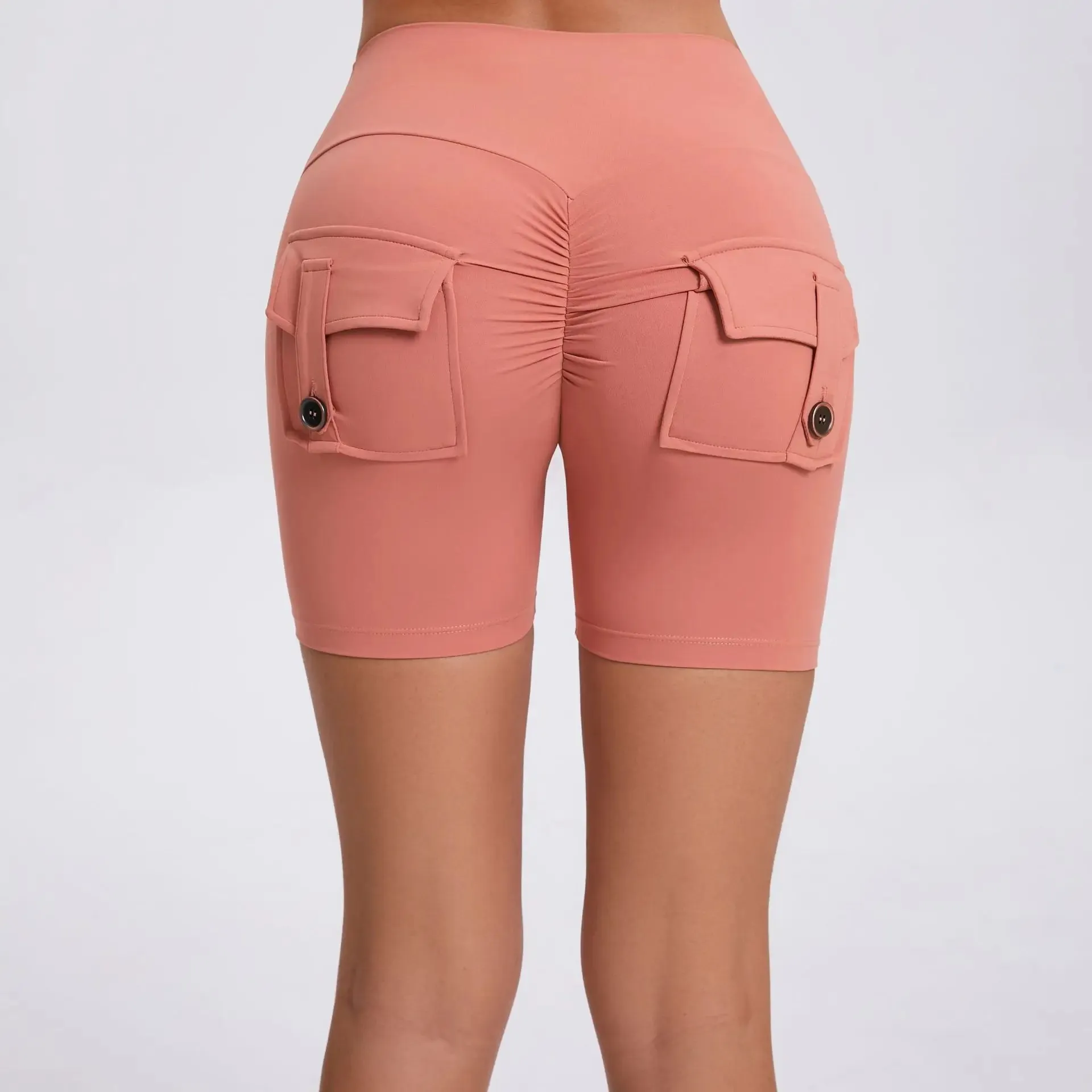 Women's Cargo Fitness Scrunch Shorts