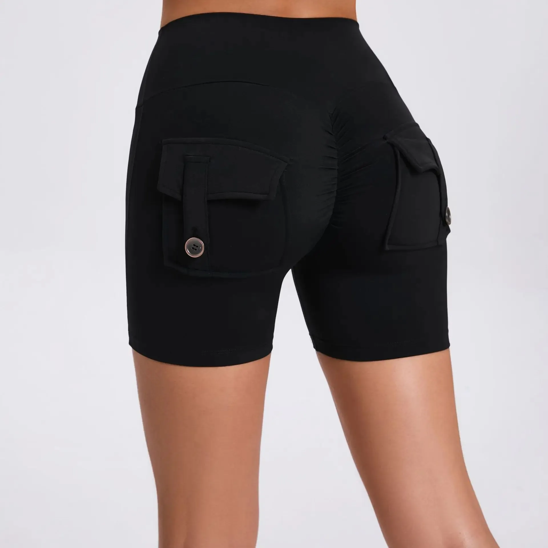 Women's Cargo Fitness Scrunch Shorts