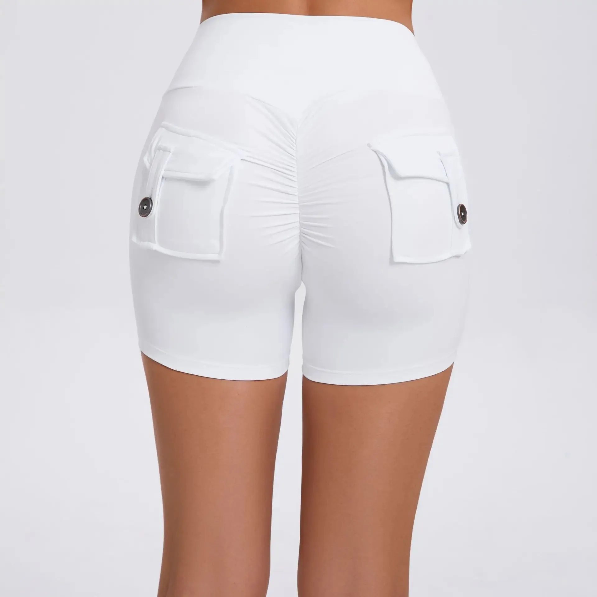 Women's Cargo Fitness Scrunch Shorts