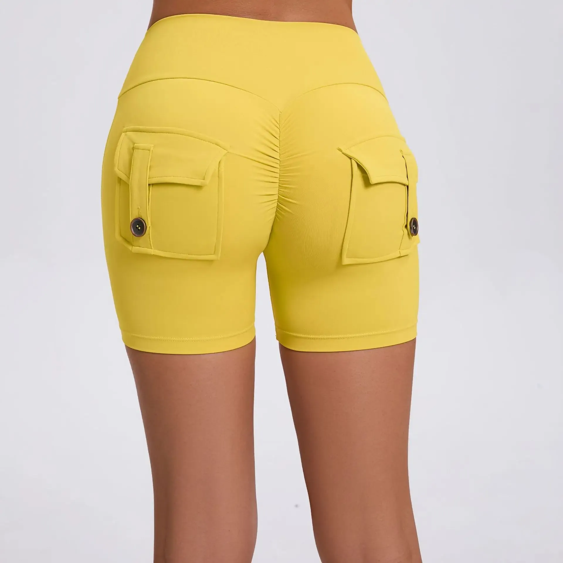 Women's Cargo Fitness Scrunch Shorts