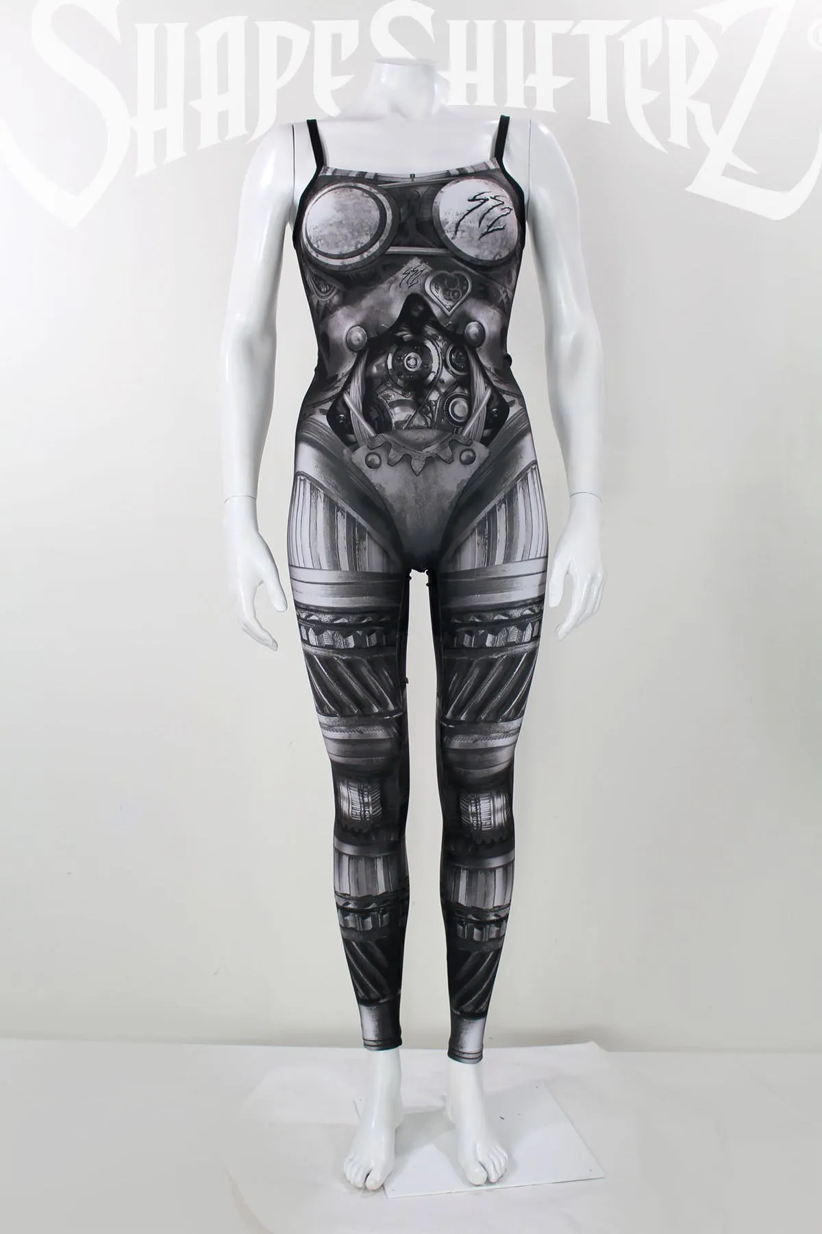 Women's 'Robotica' UNITARD -- sportswear/costume - Steampunk/Robot