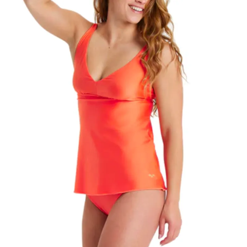 WOMEN'S TANKINI SOLID - CORAL